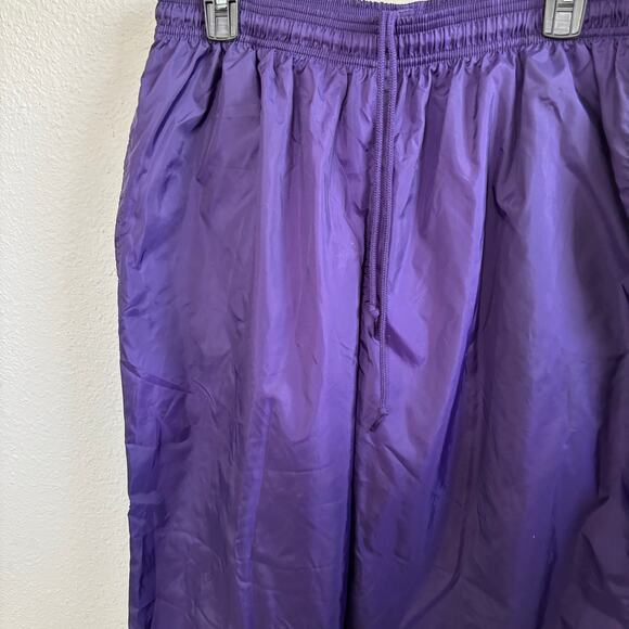 Vintage Adidas Purple Windbreaker Zipper Slit Jogger Pants Men's Size XL - Picture 3 of 12